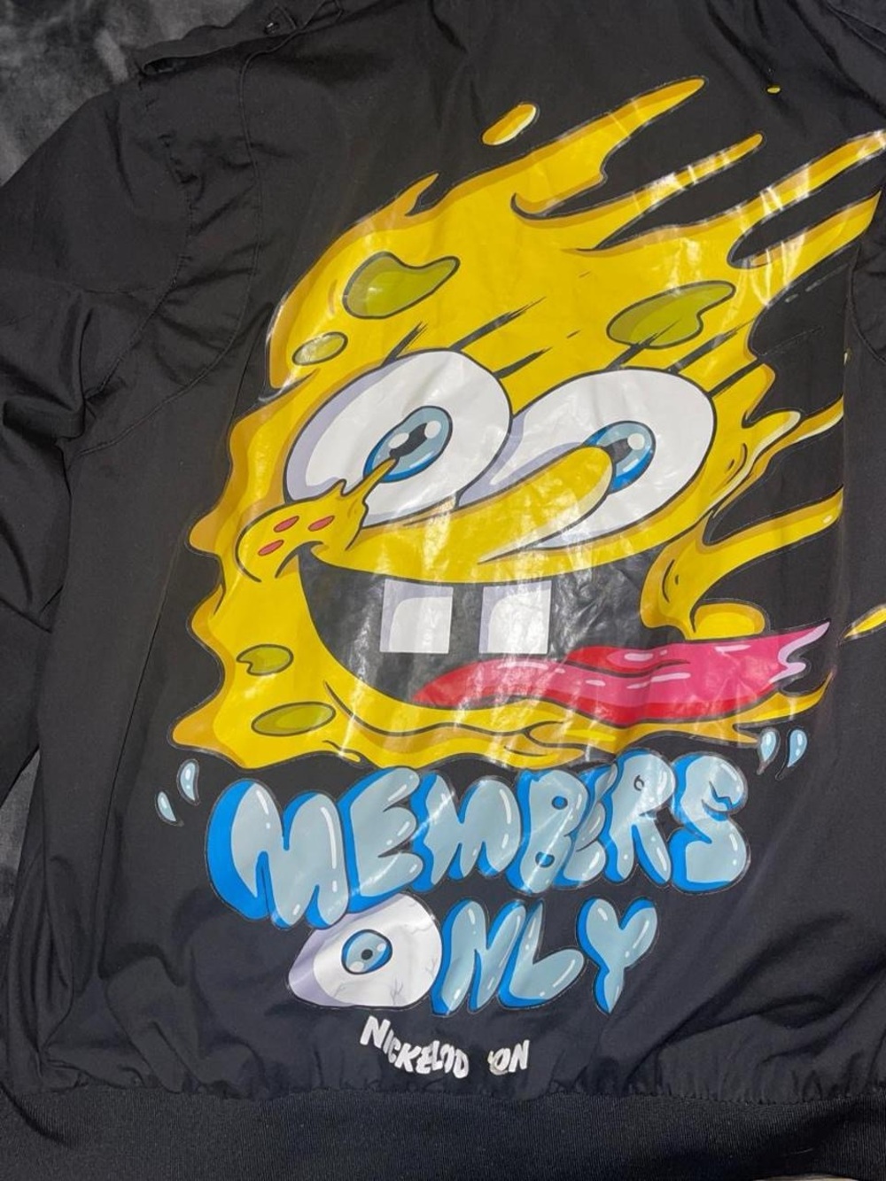 Members only Nickelodeon SpongeBob Black Jacket